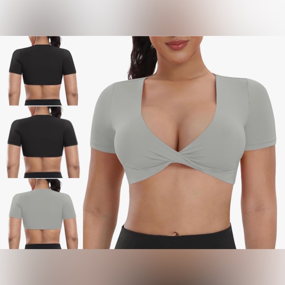 NWT Set of 3 LazyShe Sports Bras/Crop Tops
